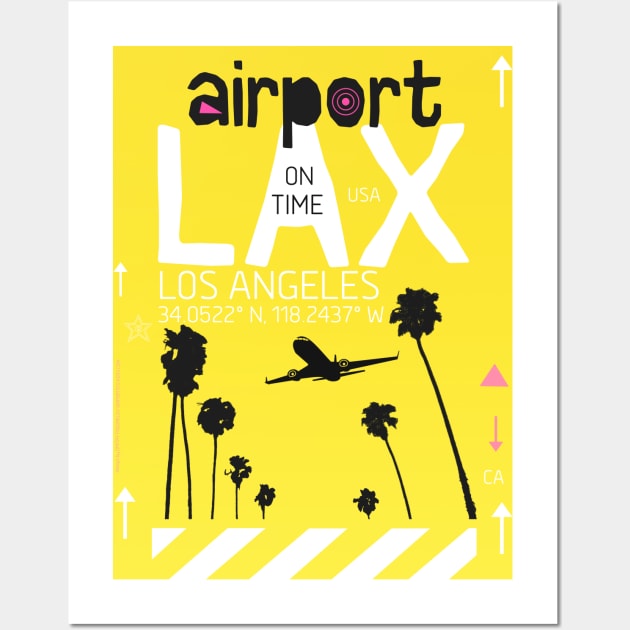 Los Angeles LAX 281222 Wall Art by Woohoo